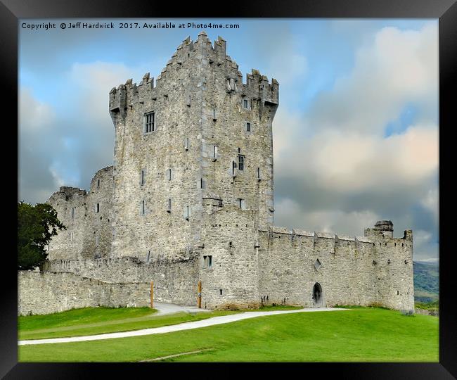 Ross castle Killarney Ireland Framed Print by Jeff Hardwick