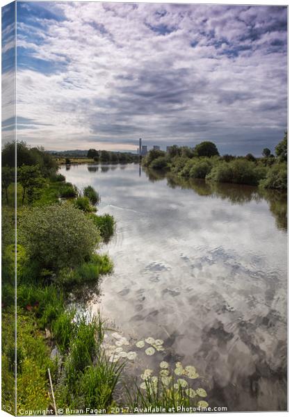 The River Trent Canvas Print by Brian Fagan