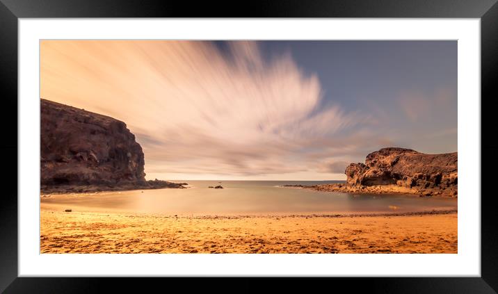Playa de Papagayo Slow Exposure Framed Mounted Print by Naylor's Photography
