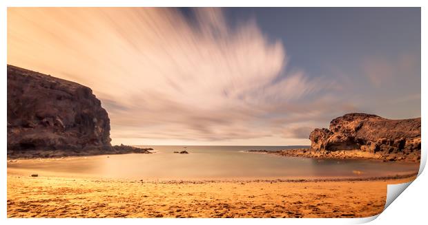 Playa de Papagayo Slow Exposure Print by Naylor's Photography