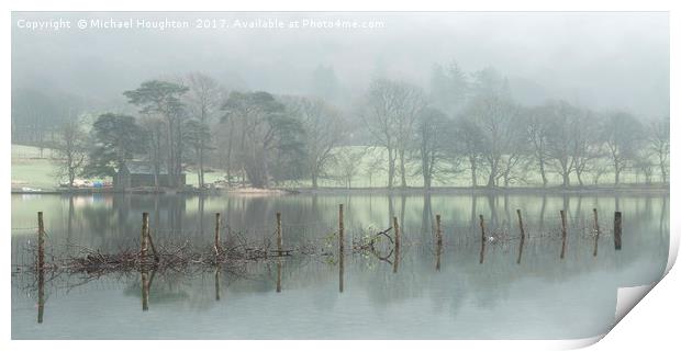 Coniston Mists Print by Michael Houghton