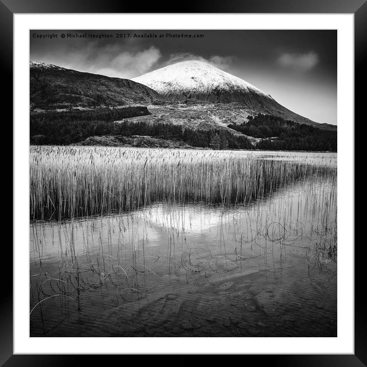 Reeds on Loch Cill Chriosd Framed Mounted Print by Michael Houghton