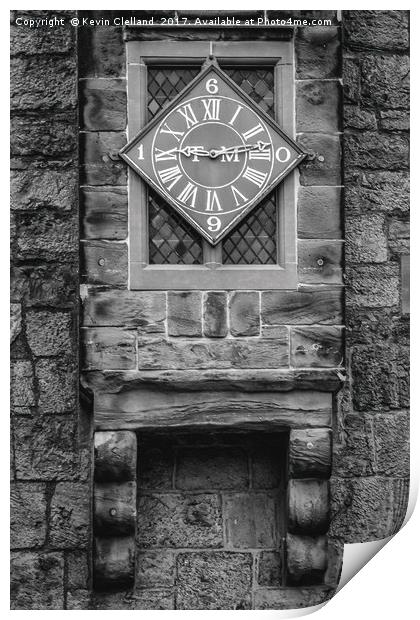The Clock Print by Kevin Clelland