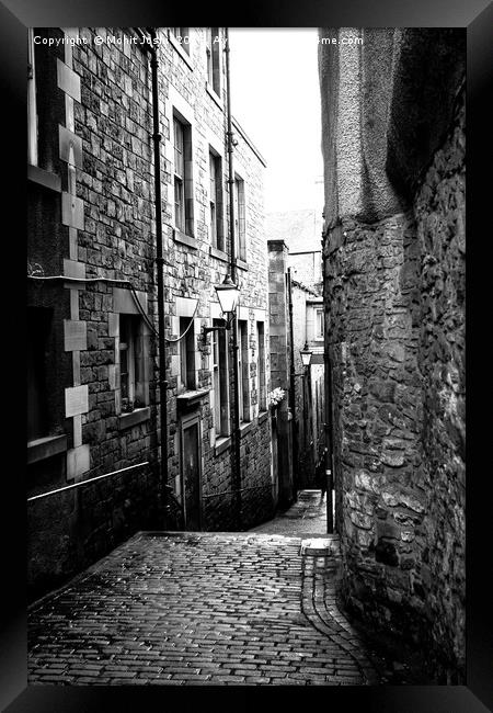 Empty passage in Edinburgh Framed Print by Mohit Joshi