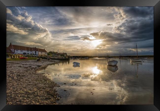 Reflections - Burnham Overy Staithe Framed Print by Gary Pearson