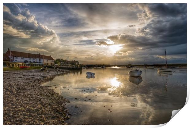Reflections - Burnham Overy Staithe Print by Gary Pearson
