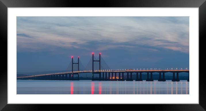 second severn bridge Framed Mounted Print by kevin murch
