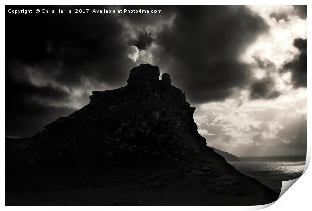 Valley of the Rocks Print by Chris Harris
