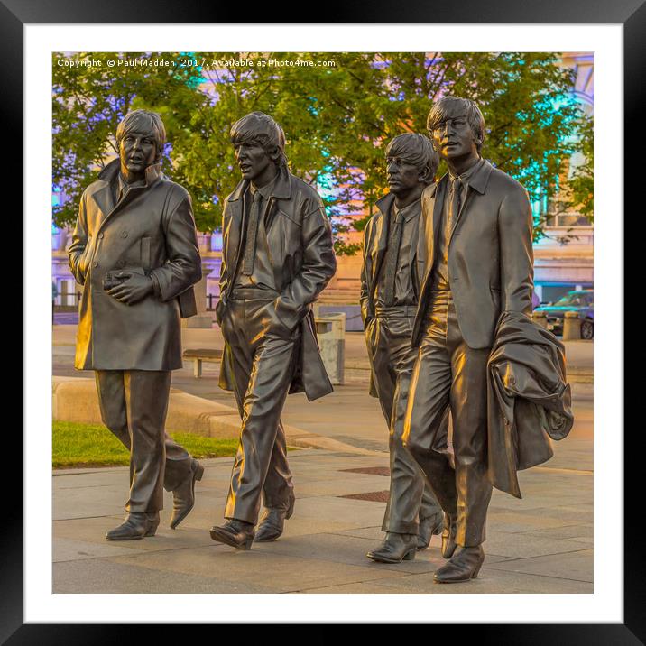 A walk with the Beatles Framed Mounted Print by Paul Madden