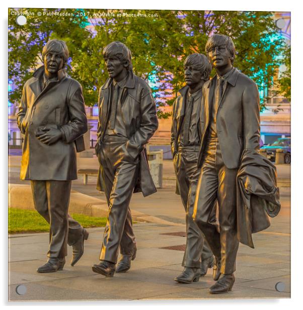 A walk with the Beatles Acrylic by Paul Madden