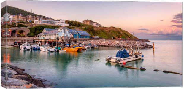 Ventnor Haven Isle Of Wight Canvas Print by Wight Landscapes