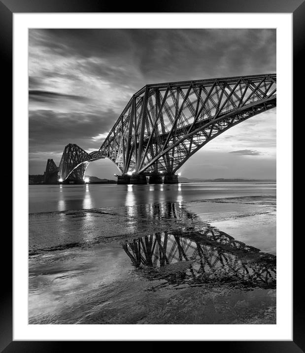 Forth Rail Bridge Framed Mounted Print by Angela H