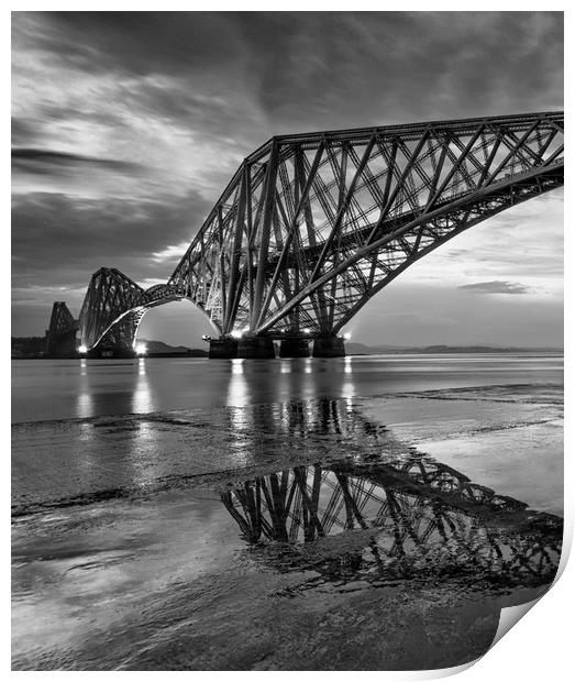 Forth Rail Bridge Print by Angela H