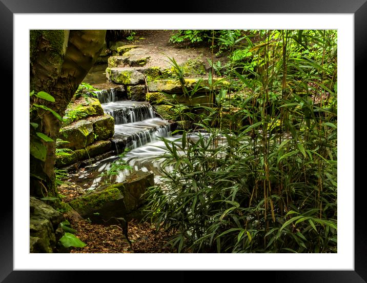 Downstairs stream Framed Mounted Print by Jonathan Thirkell