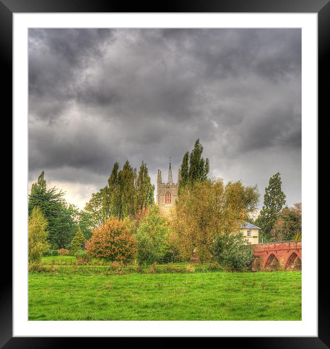 All Saints Church and the Anchor Pub Framed Mounted Print by Chris Thaxter