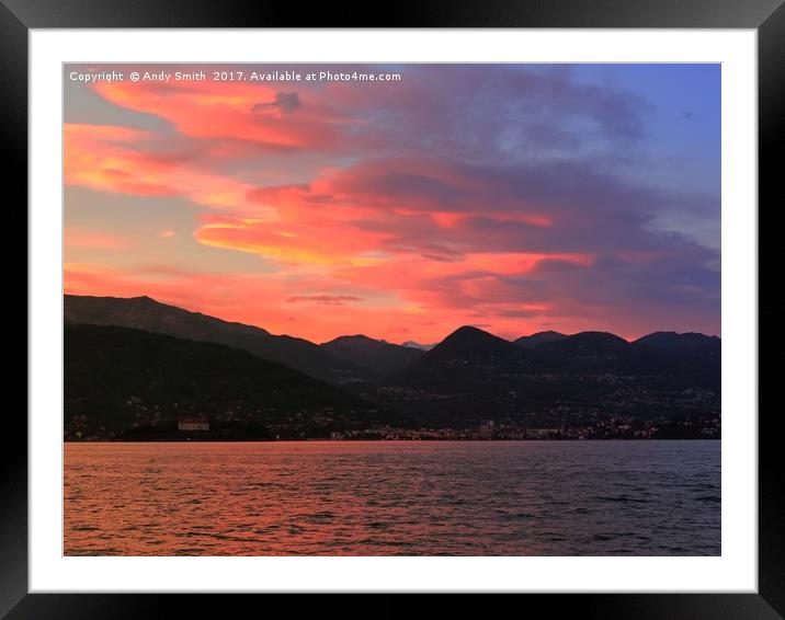 Lake Maggiore           Framed Mounted Print by Andy Smith