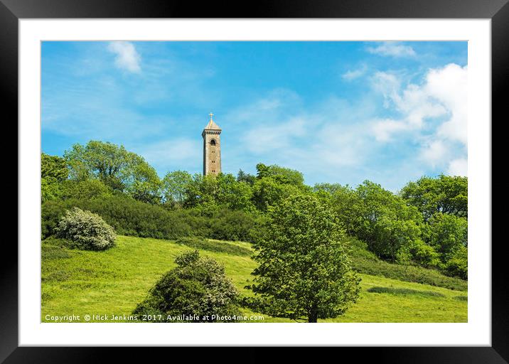 The Tyndale Monument North Nibley Gloucestershire Framed Mounted Print by Nick Jenkins