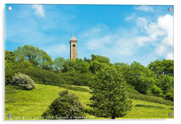 The Tyndale Monument North Nibley Gloucestershire Acrylic by Nick Jenkins