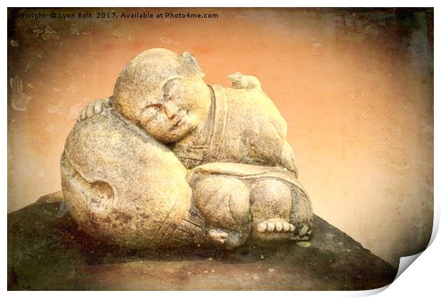 Sleeping Buddha Print by Lynn Bolt