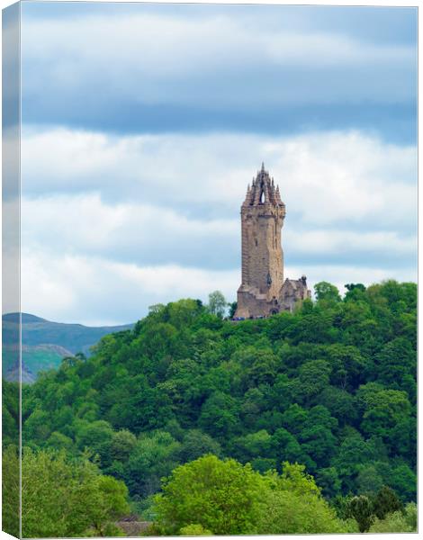 The National Wallace Monument. Canvas Print by Tommy Dickson