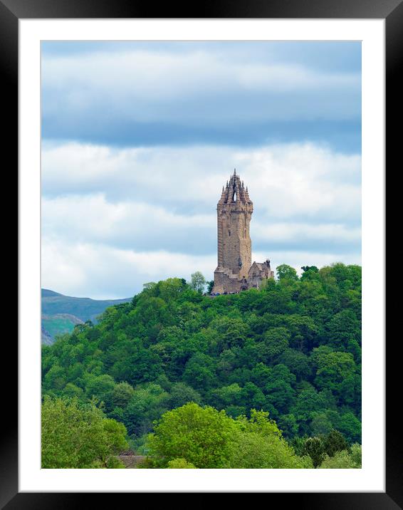 The National Wallace Monument. Framed Mounted Print by Tommy Dickson