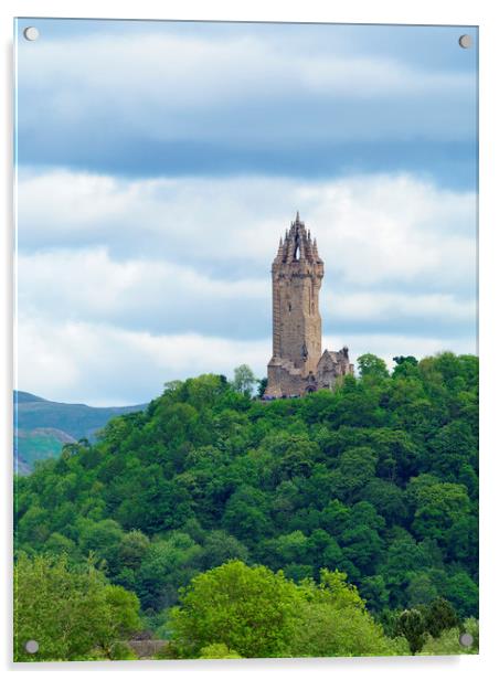 The National Wallace Monument. Acrylic by Tommy Dickson