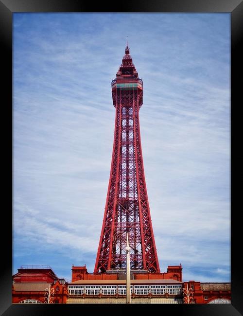 Blackpool Tower     Framed Print by Victor Burnside