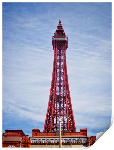 Blackpool Tower     Print by Victor Burnside