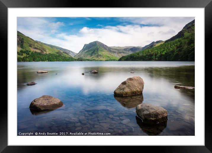 Buttermere, Cumbria Framed Mounted Print by Andy Beattie