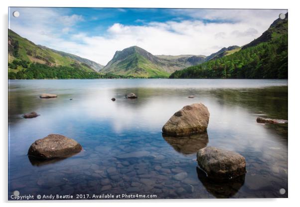 Buttermere, Cumbria Acrylic by Andy Beattie