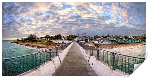 Bembridge Lifeboat Station Pier Isle Of Wight Print by Wight Landscapes