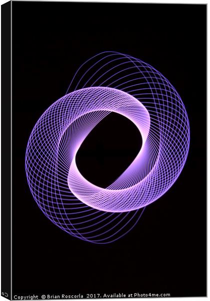 Spirograph Spiral  Canvas Print by Brian Roscorla