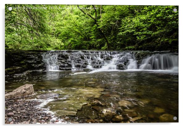 Welsh Waterfalls Acrylic by Dan Davidson