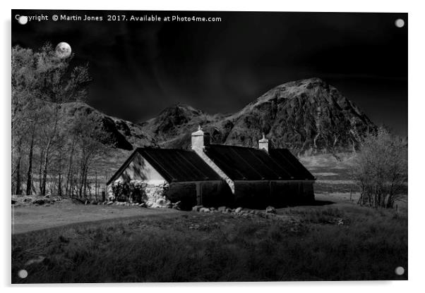 Glencoe and Buachaille Etive Mòr by Moonlight Acrylic by K7 Photography