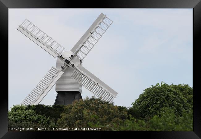 Wimbledon Common Windmill Framed Print by Will Holme