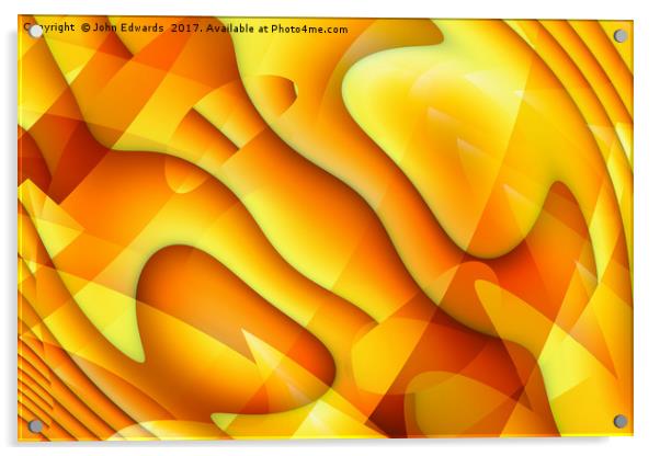 Waves of Sunlight Acrylic by John Edwards