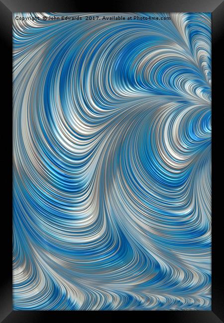 Cobolt Flow Framed Print by John Edwards