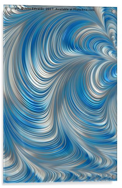 Cobolt Flow Acrylic by John Edwards