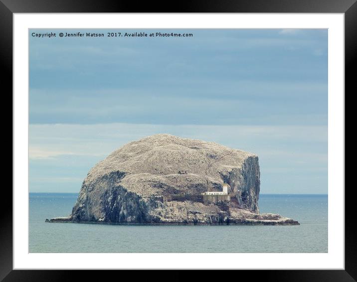 The Bass Rock Framed Mounted Print by Jennifer Henderson