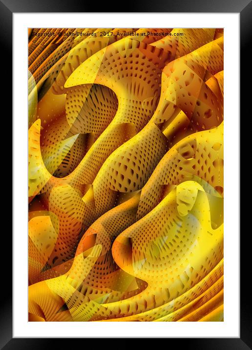 Abstract Honeycomb Framed Mounted Print by John Edwards