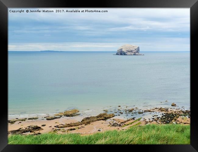 Bass Rock from North Berwick Framed Print by Jennifer Henderson
