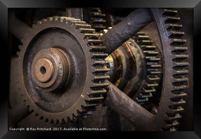 Industrial Cogs Framed Print by Ray Pritchard