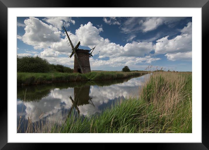Brograve Windmill Framed Mounted Print by Mark Hawkes