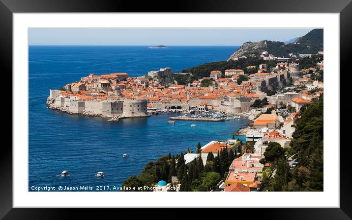 The pearl of the Adriactic Framed Mounted Print by Jason Wells