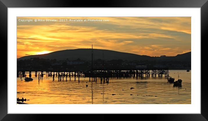 May Sunset Framed Mounted Print by Mike Streeter