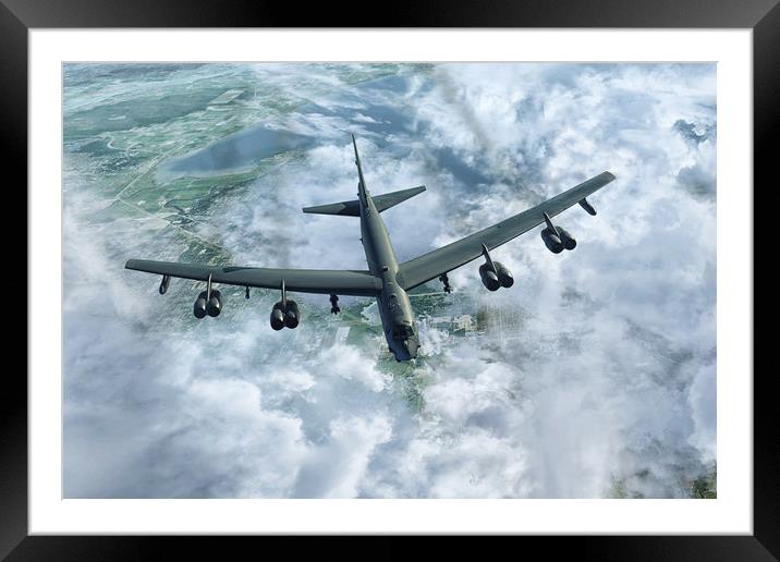 Buff B-52 Framed Mounted Print by J Biggadike