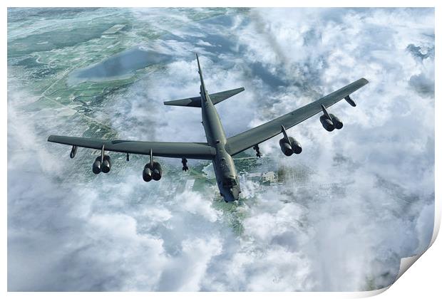Buff B-52 Print by J Biggadike