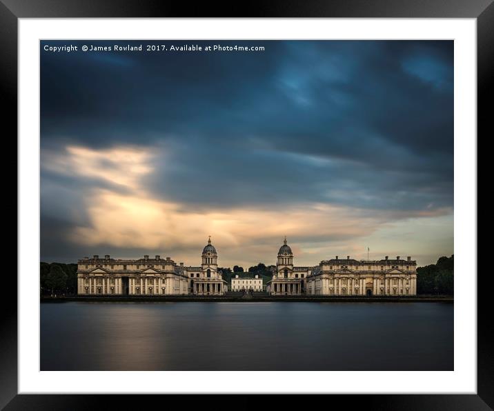 Royal Naval College, Greenwich Framed Mounted Print by James Rowland