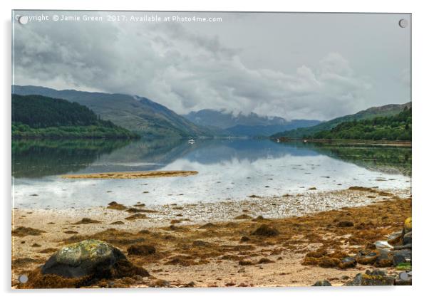 Loch Sunart Acrylic by Jamie Green
