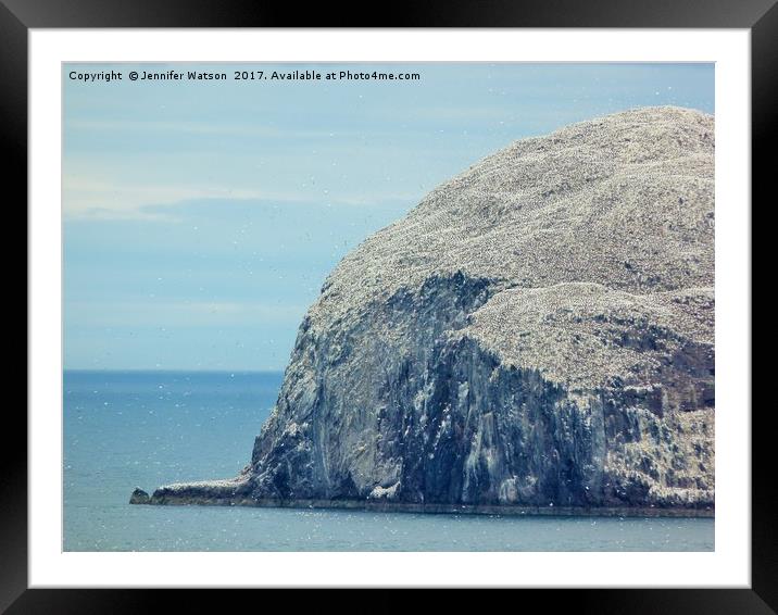 The Bass Rock Framed Mounted Print by Jennifer Henderson